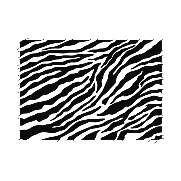 Natural Zebra Print Pattern by Drippn