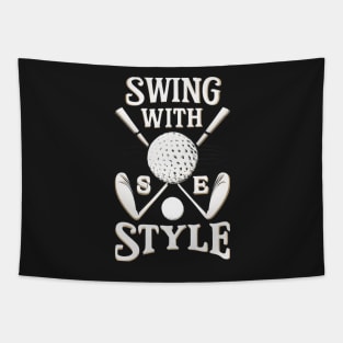 Swing With Style Golf Tee Tapestry