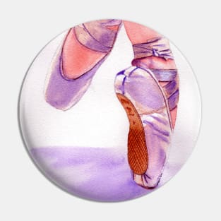 Ballet Pointe Shoes Painting Pin