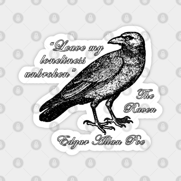 Edgar Allan Poe - The Raven Magnet by valentinahramov