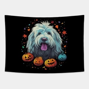 Komondor Halloween Tapestry