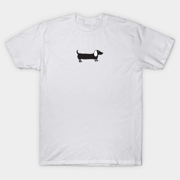 Discover Simple dachshund in black - Dachshund - T-Shirt