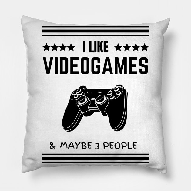 I like gaming and maybe 3 people Pillow by medd.art