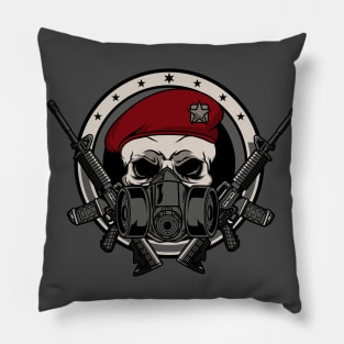 skull military Pillow