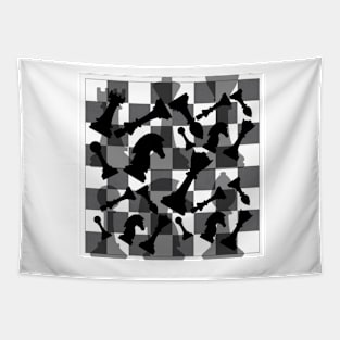 Chess Pieces Tapestry