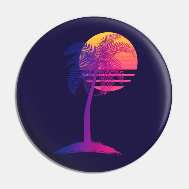 Sunset Dreams Pin by Glitchway