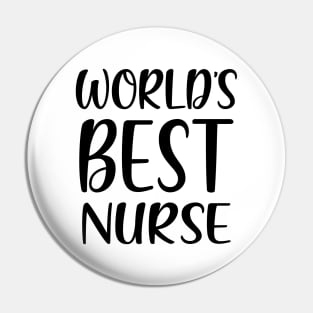 World's Best Nurse Pin