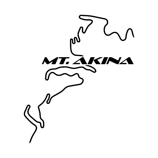 Mt. Akina Track Map (Black) by Designs by Chreeis