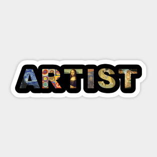 Art Supply Party Sticker for Sale by Artinaround