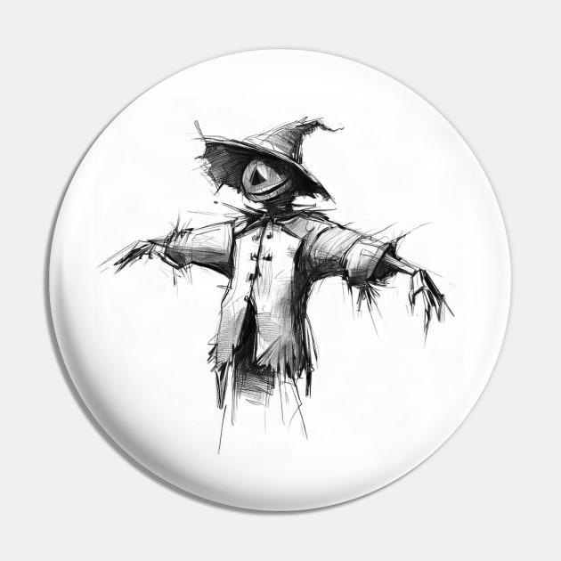 Scarecrow Pin by PubSketchy