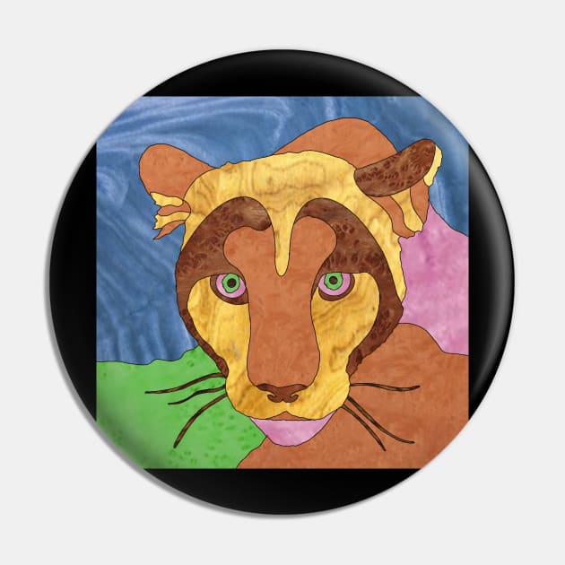 Mountain Lion Pin by Gregg Standridge