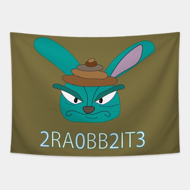 Rabbit 2023 Tapestry by IbaraArt