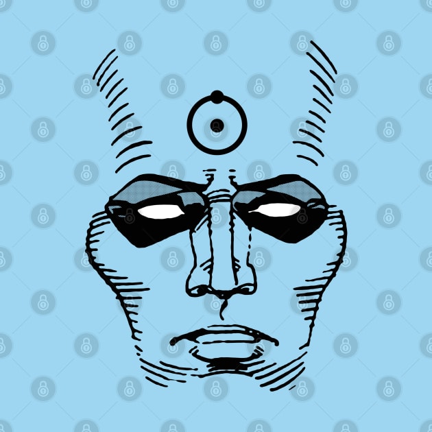 DR. MANHATTAN - Huge face by ROBZILLA