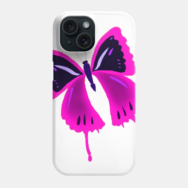 pink butterfly Phone Case by jennross76