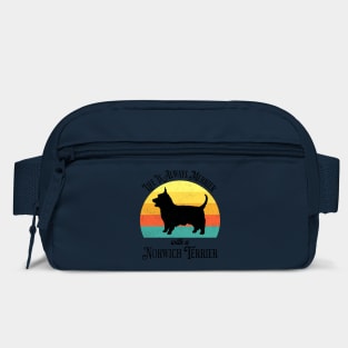 Life Is Always Merrier With A Norwich Terrier sunset design Bag