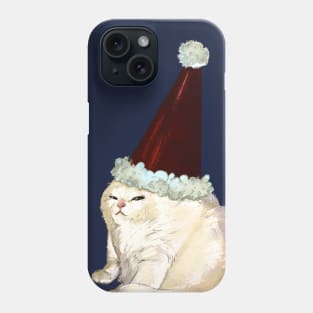 Santa Hat Meme Cat Phone Case