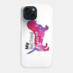 BFF: My Best Friend is a Basset Hound Dog Space Phone Case