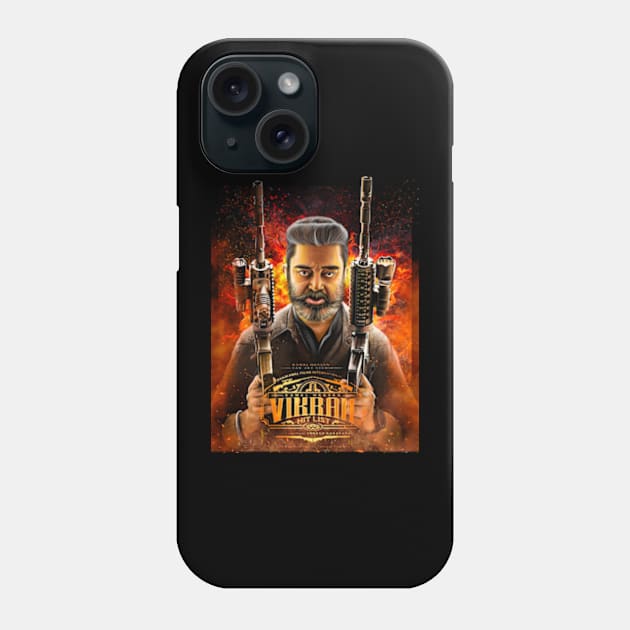 Vikram, Kamal haasan, Art Phone Case by SAN ART STUDIO 