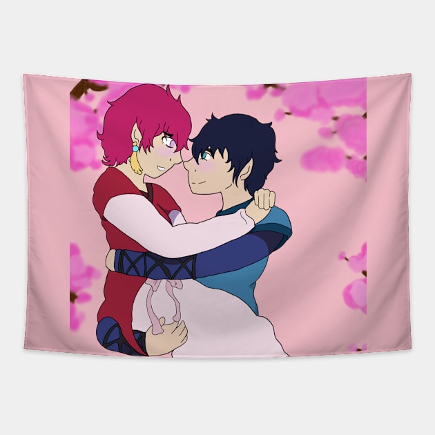 Yona and Hak Tapestry by AnubisSet