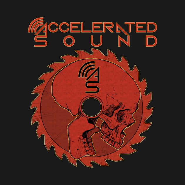 Accelerated Sound Logo and Skull by Alex Lackner Art Design