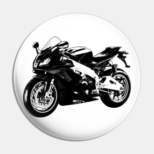 RSV4 RR Bike Sketch Art Pin