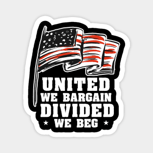 US Flag Patriotic Worker Labor Day Union Magnet