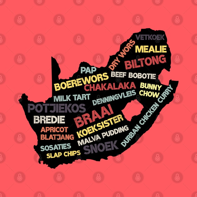 South Africa Food Map by BraaiNinja