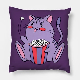 Popcorn Cat Pillow