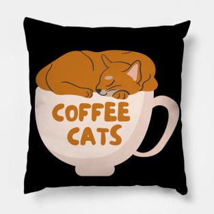 Coffee Cats Pillow