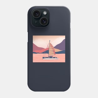 big ship at evening Phone Case