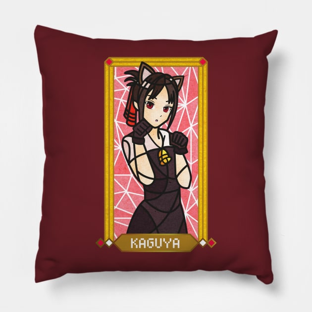 Kaguya Shinomiya (Neko) Pillow by vizcan