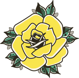 Yellow Rose Tattoo Magnet