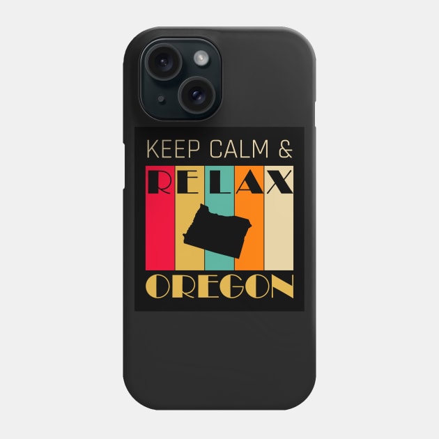 OREGON - US STATE MAP - KEEP CALM & RELAX Phone Case by LisaLiza