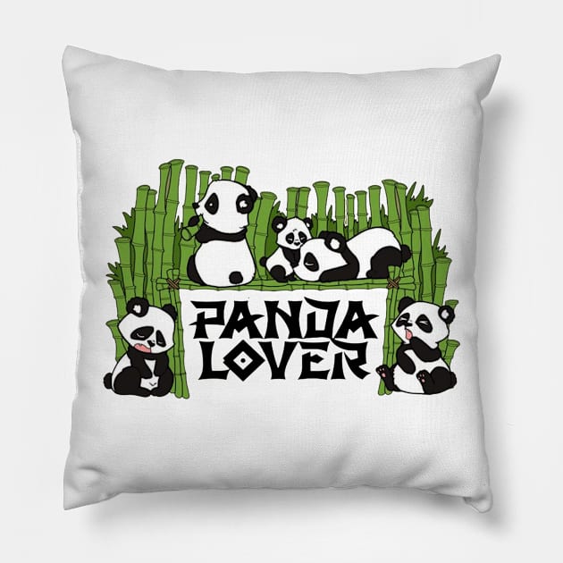 Panda Lover Christmas sweater Pillow by SandiagoMonte
