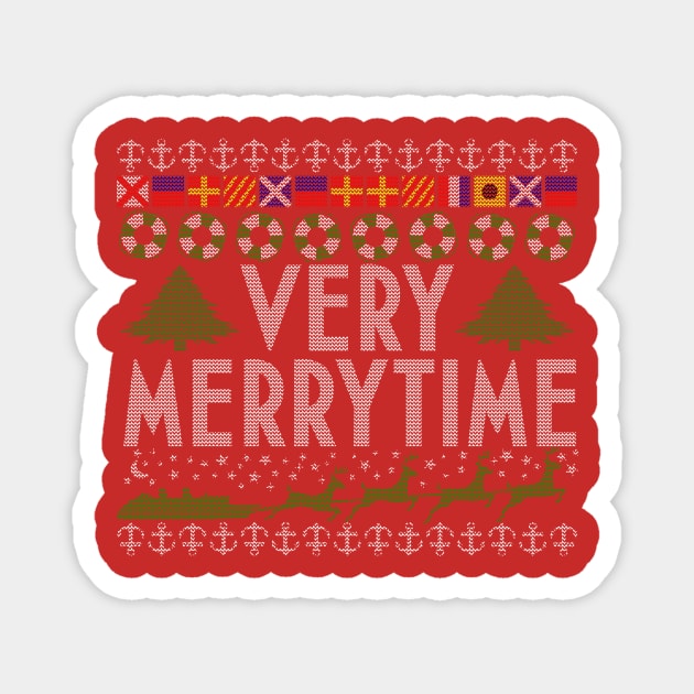 DCL Blog Very MerryTime Ugly Christmas Sweater Magnet by Disney Cruise Line Blog