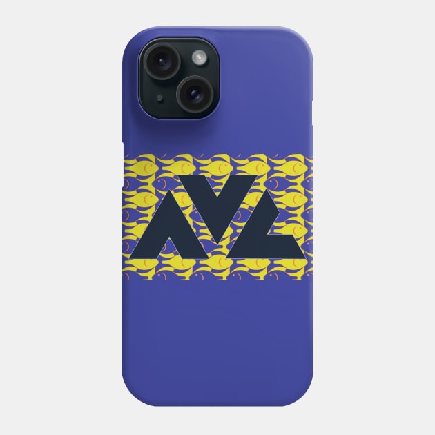 AVL - Asheville, NC fish, west asheville, triangles logo Phone Case by Window House