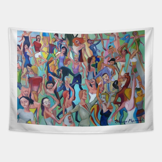 The dance 5 Tapestry by diegomanuel