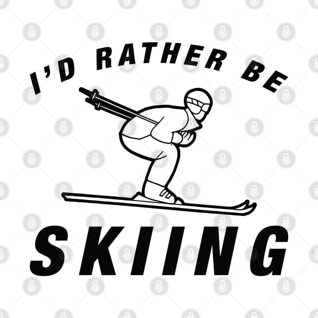 I'd Rather Be Skiing by LuckyFoxDesigns