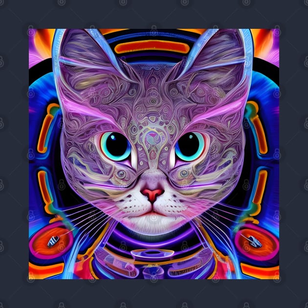 Kosmic Kitty (7) - Trippy Psychedelic Cat by TheThirdEye