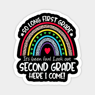 Hello 2nd Grade Teacher Student Back To School Rainbow Magnet