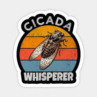 Cicada Whisperer - Vintage Entomologist Badge Magnet