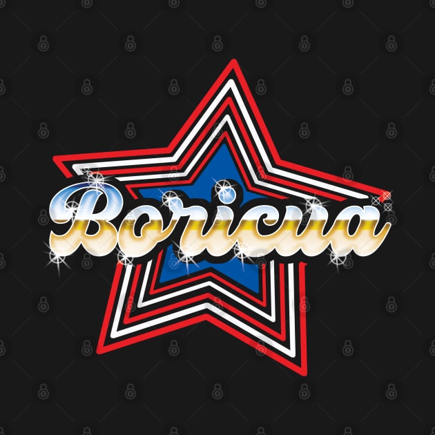 Boricua 80's Style design by Coqui Tees