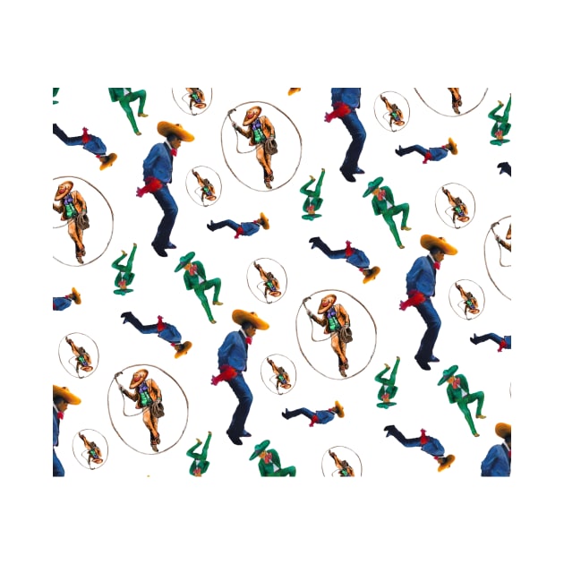 Dancing Cowboys Charros Folklorico Dancer Pattern by Florentino