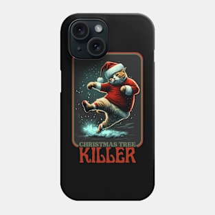 Christmas Tree Killer Retro Vintage Cat xmas Christmas Phone Case