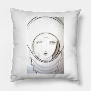 art anime deco moon girl Jacqueline Mcculloch Pillow