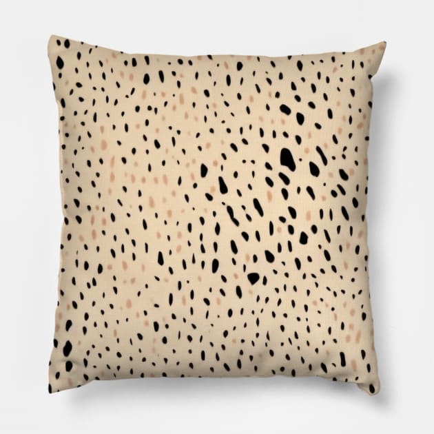 Cheetah Animal Print Elegant Pillow by Trippycollage