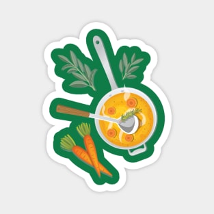 Carrot Soup Magnet