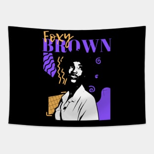 Foxy brown retro style Tapestry