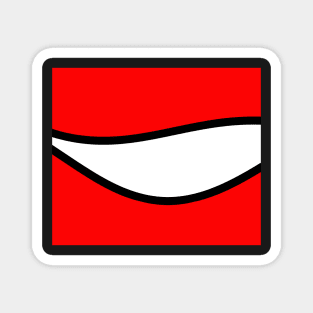 Abstract - red, black and white. Magnet
