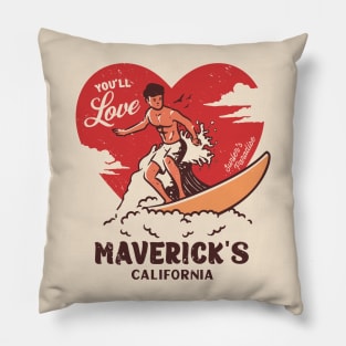 Vintage Surfing You'll Love Maverick's Beach, California // Retro Surfer's Paradise Pillow